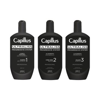 Activeshop Capillus Ultraliss Nanoplastia plaukų tiesinimo rinkinys, 3x400 ml