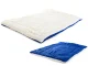 Fabric Pet Mat Lounger Bed for Dogs and Cats 70x53cm, Blue