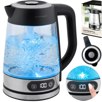 Berdsen Bd-715 stiklinis elektrinis virdulys su temperatūros reguliavimu, 1.8L