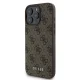 Guess 4G Classic dėklas, skirtas iPhone 16 Pro, rudas