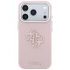 Guess Grained & Big Resin Logo dėklas iPhone 18 Pro Max / 17 Pro Max, rožinis
