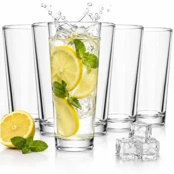 Aukštų stiklinių rinkinys 6 vnt. 370ml