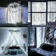 LED lempučių užuolaida Telcon, 100 LED, 3 x 1 m, šaltai balta