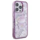 Hello Kitty dėklas iPhone 16 Pro Max telefonui Liquid Glitter, violetinis