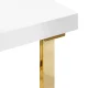 Cosmetic Manicure Table Momo 05-GL, White/Gold