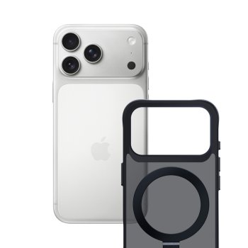 3mk Smoke Case Mag&Stand dėklas, skirtas iPhone 17 Pro, juodas
