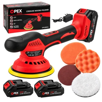 Akumuliatorinis automobilinis poliruoklis OPEX TOOLS OPX28031, 150 mm, 21V