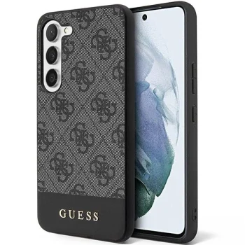 Guess Samsung Galaxy S23 Case 4G Stripe Collection, Black