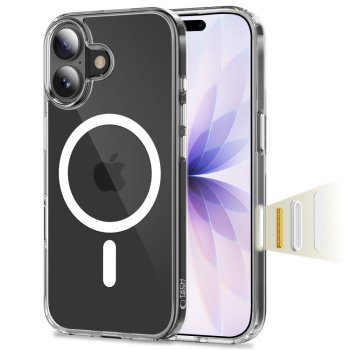 Tech-Protect Flexair Hybrid CC MagSafe dėklas skirtas iPhone 17 - Clear