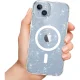 Tech-Protect FlexAir Hybrid MagSafe iPhone 13 / 14 Case, Clear Glitter