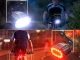 LED dviračio žibintų komplektas priekinis ir galinis įkraunamas USB