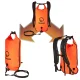 TSUNAMI 3-in-1 plaukimo saugos plūduras-kuprinė, 35L, oranžinis