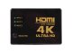 HDMI jungiklis daliklis 3x1 4K UHD su IR nuotolinio valdymo pultu