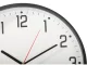 Wall clock large silent 30cm round pointer date temperature wood