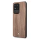 Mercedes Samsung Galaxy S20 Ultra dėklas Wood Line Walnut, šviesiai rudas
