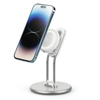 SODI SIM300 magnetinis telefono stovas, suderinamas su MagSafe, sidabrinis