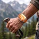 Tech-Protect Nylon Pro dirželis laikrodžiui Huawei Watch Fit 3 / 4 / 4 Pro / 5 / 5 Pro, oranžinis
