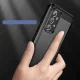 Lankstus TPU dėklas Samsung Galaxy A73 Carbon Case, juodas