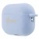 Guess AirPods Pro 2 dėklas Silicone Charm Heart, mėlynas