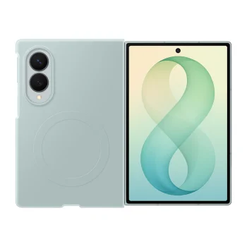 Samsung Silicone Magnet dėklas Galaxy Z Fold 8 su 2 plėvelėmis, žalias