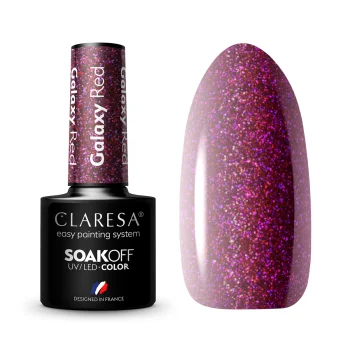 Claresa Galaxy Red Hybrid Gel Polish 5g