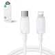 Joyroom Multi-Color Series A14 USB-C / Lightning laidas 30W 1.2m, baltas