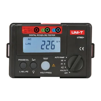 Uni-T UT582+ nuotėkio srovės relių (RCD) testeris