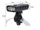 Priekinis dviračio žibintas / žibintuvėlis su išorine baterija, 3x LED CREE XM-L T6, Juodas