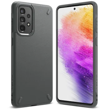 Dėklas Ringke Onyx telefonui Samsung Galaxy A73, pilkas