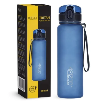 4Fizjo Sports Water Bottle, Tritan, 650 ml, Blue