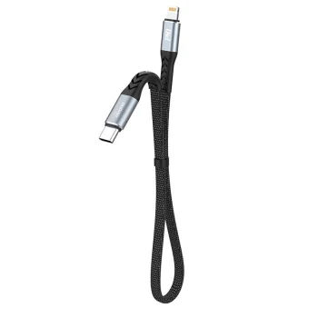 Dudao L10P USB-C to Lightning Cable PD 20W, 0.23m, Black
