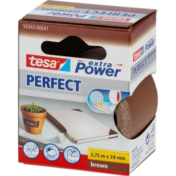 Audinio lipnioji juosta Tesa extra Power Perfect, 2,75 m x 38 mm, ruda, 56343