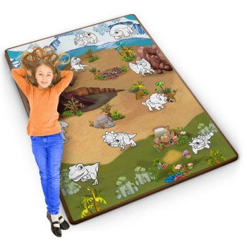 Ricokids RK-344 suvyniojamas putplasčio spalvinimo kilimėlis
