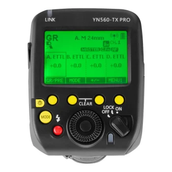 Blyksčių radijo siųstuvas Yongnuo YN560-TX Pro Canon fotoaparatams, TTL, HSS, 2.4 GHz