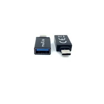 Maxlife USB 3.0 to USB-C Adapter, Black