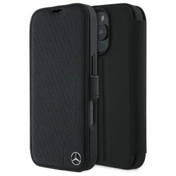 Mercedes dėklas iPhone 16 Pro Max telefonui, juodas