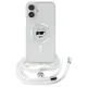 Karl Lagerfeld dėklas iPhone 16 telefonui IML Choupette Head & Cord MagSafe, skaidrus