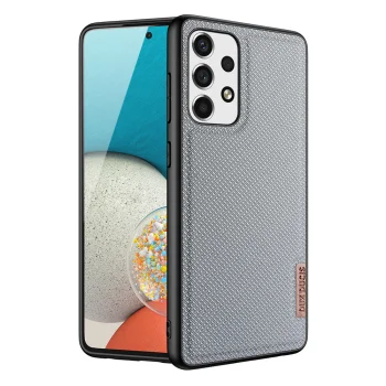 Dux Ducis Fino dėklas telefonui Samsung Galaxy A73 su nailono danga, mėlynas