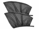Car Window Sunshades with Mosquito Net, Black, 2 Pcs