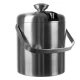 1.3L Ice Bucket with Tongs and Spoon Mini Portable Stainless Steel Champagne Wine Beer Bucket for Bar Party Event