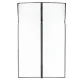 LUARO Magnetic Mosquito Net for Doors, 160x230 cm, Black
