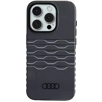 Audi IML MagSafe dėklas iPhone 15 Pro 6.1", juodas