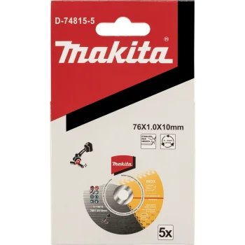 Pjovimo diskas Makita D-74815-5, 76x1,0x10 mm, 5 vnt.