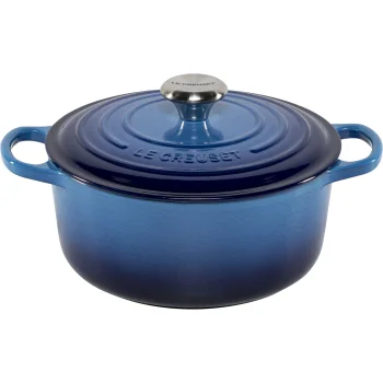 Cast Iron Casserole Le Creuset Signature Round 24 cm, 4.2 L, Azure Blue