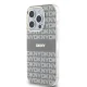DKNY IML Mono & Stripe MagSafe dėklas iPhone 15 Pro telefonui, smėlio spalvos
