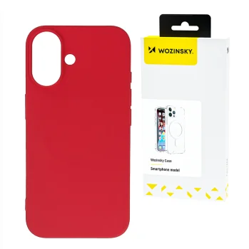 Wozinsky Silicone Case for Samsung Galaxy S25+, Red
