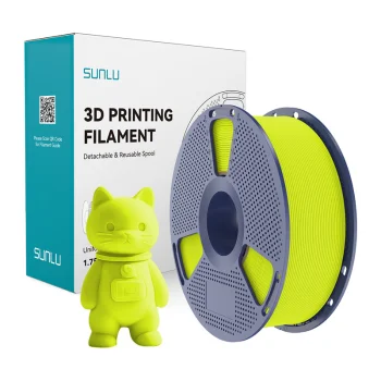 Sunlu PLA Matte 3D spausdintuvo plastikas 1.75mm 1kg, šviesiai žalias