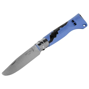 Opinel No. 07 Outdoor Junior lenktinis peilis su švilpuku, mėlynas