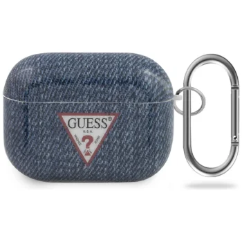 Guess AirPods Pro dėklas Jeans Collection, tamsiai mėlynas