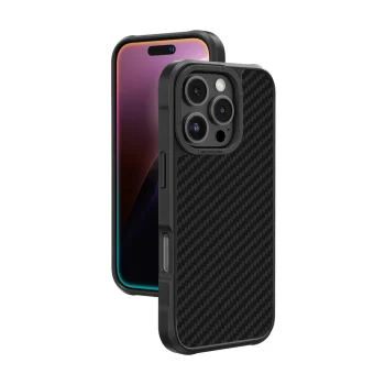 AmazingThing Titan Max dėklas iPhone 16 Pro Max, 1500D aramidinis pluoštas, juodas